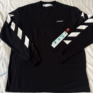 Off-White Diag Helvetica Skate Long-Sleeve Tee